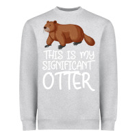 Heather Grey this is my significant otter Heavyweight Sweatshirt - Bettercallsaul