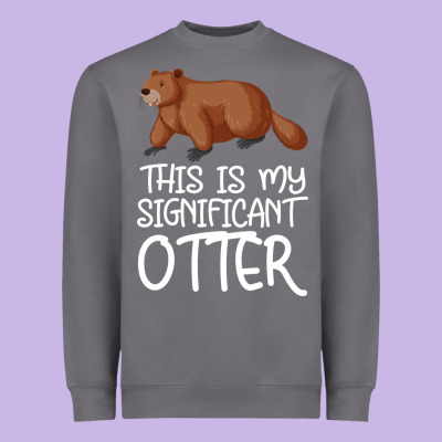 This Is My Significant Otter Heavyweight Sweatshirt Designed By Bettercallsaul