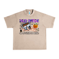 French Oak Dead Inside Caffeinated Urban Heavy Tee - CowhideDigitalArt