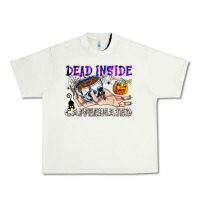 Pistachio Dead Inside Caffeinated Urban Heavy Tee - CowhideDigitalArt