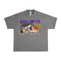 Tornado Dead Inside Caffeinated Urban Heavy Tee - CowhideDigitalArt
