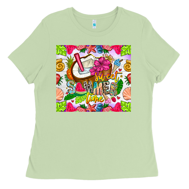 Summer Time Ladies Tee by CowhideDigitalArt | Teevron