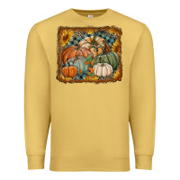 Antique Gold pumpkins with sunflowers Premium Sweatshirt - RanaPortraitStore