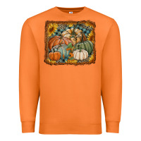 Carrot pumpkins with sunflowers Premium Sweatshirt - RanaPortraitStore