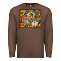 Chestnut pumpkins with sunflowers Premium Sweatshirt - RanaPortraitStore