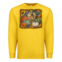 Lemon pumpkins with sunflowers Premium Sweatshirt - RanaPortraitStore