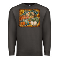 Smoke pumpkins with sunflowers Premium Sweatshirt - RanaPortraitStore