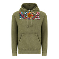 Vintage Olive mom with sunflower Vintage Hoodie - Artiststas