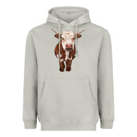Moon Dust hereford cow Heavyweight Hoodie - RanaPortraitStore