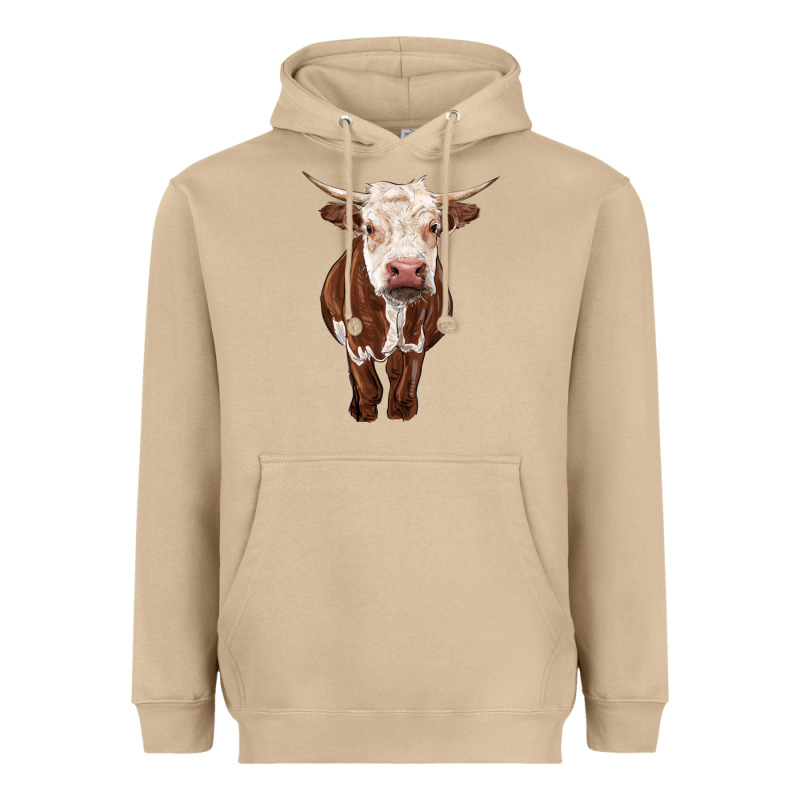 Hereford Cow Heavyweight Hoodie by RanaPortraitStore | Teevron