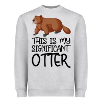 Heather Grey this is my significant otter Heavyweight Sweatshirt - Bettercallsaul