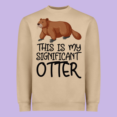 This Is My Significant Otter Heavyweight Sweatshirt Designed By Bettercallsaul