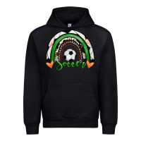 Black Soccer Rainbow Urban Hoodie - RanaPortraitStore
