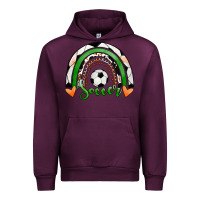 Mauve Wine Soccer Rainbow Urban Hoodie - RanaPortraitStore