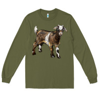 Army Green Baby Tennessee Fainting Goat Long Sleeve Tee - LillyAllenDesigns