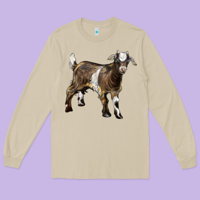 Baby Tennessee Fainting Goat Long Sleeve Tee Designed By Lillyallendesigns