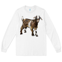 White Baby Tennessee Fainting Goat Long Sleeve Tee - LillyAllenDesigns