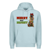 Blue Mist merry and bright german shepherd Premium Hoodie - RanaPortraitStore