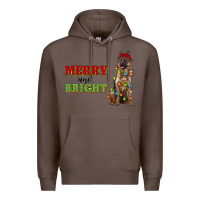 Coffee merry and bright german shepherd Premium Hoodie - RanaPortraitStore