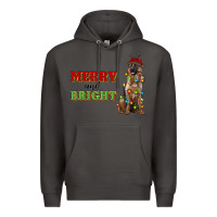 Smoke merry and bright german shepherd Premium Hoodie - RanaPortraitStore