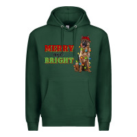 Sports Green merry and bright german shepherd Premium Hoodie - RanaPortraitStore