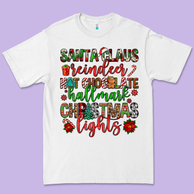 Santa Claus Reindeer Hallmark Hot Chocolate Christ Premium Tee Designed By Fadigitalartstudio