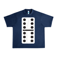 Navy double six dominoes tshirt halloween costume 6 6 domino game t shirt Urban Heavy Tee - baoMotion