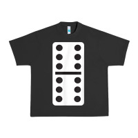 Pigment Black double six dominoes tshirt halloween costume 6 6 domino game t shirt Urban Heavy Tee - baoMotion