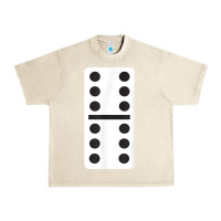 Sandshell double six dominoes tshirt halloween costume 6 6 domino game t shirt Urban Heavy Tee - baoMotion