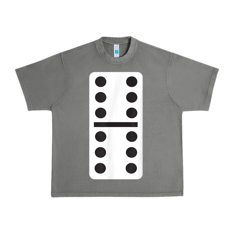 Double Six Dominoes Tshirt Halloween Costume 6 6 Domino Game T Shirt Urban Heavy Tee by baoMotion | Teevron