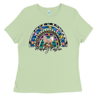 Matcha happy easter rainbow Ladies Tee - CowhideDigitalArt