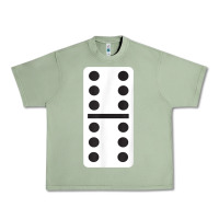 Oil Green double six dominoes tshirt halloween costume 6 6 domino game t shirt Urban Heavy Tee - baoMotion