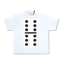 White double six dominoes tshirt halloween costume 6 6 domino game t shirt Urban Heavy Tee - baoMotion