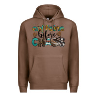 Chestnut western caffeine before chaos Premium Hoodie - BarkalooDesign