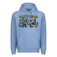 Colony Blue western caffeine before chaos Premium Hoodie - BarkalooDesign