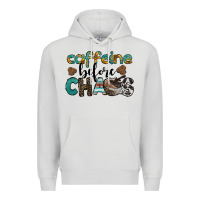 Dove Grey western caffeine before chaos Premium Hoodie - BarkalooDesign