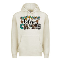 Oatmeal Heather western caffeine before chaos Premium Hoodie - BarkalooDesign