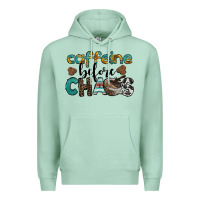 Seafoam western caffeine before chaos Premium Hoodie - BarkalooDesign
