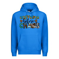 True Royal western caffeine before chaos Premium Hoodie - BarkalooDesign