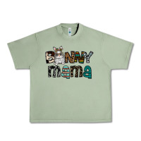 Oil Green Bunny mama Urban Heavy Tee - CowhideDigitalArt