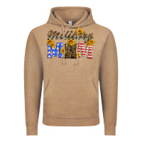 Vintage Coffee military mom with soldier boots Vintage Hoodie - Artiststas
