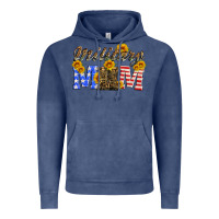 Vintage Denim military mom with soldier boots Vintage Hoodie - Artiststas
