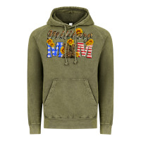 Vintage Olive military mom with soldier boots Vintage Hoodie - Artiststas