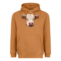 Meerkat hereford cow head Heavyweight Hoodie - RanaPortraitStore