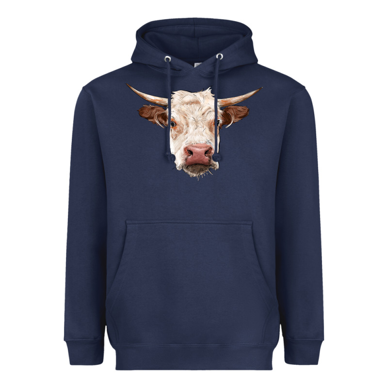 Hereford Cow Head Heavyweight Hoodie by RanaPortraitStore | Teevron