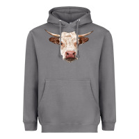 Storm hereford cow head Heavyweight Hoodie - RanaPortraitStore