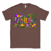 Chestnut Nurse Mardi Gras Classic Tee - FaDigitalArtStudio
