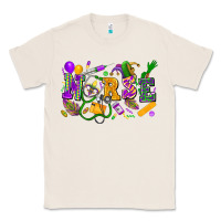 Natural Nurse Mardi Gras Classic Tee - FaDigitalArtStudio