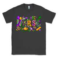 Smoke Nurse Mardi Gras Classic Tee - FaDigitalArtStudio