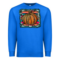 True Royal leopard pumpkin with serape background Premium Sweatshirt - RanaPortraitStore